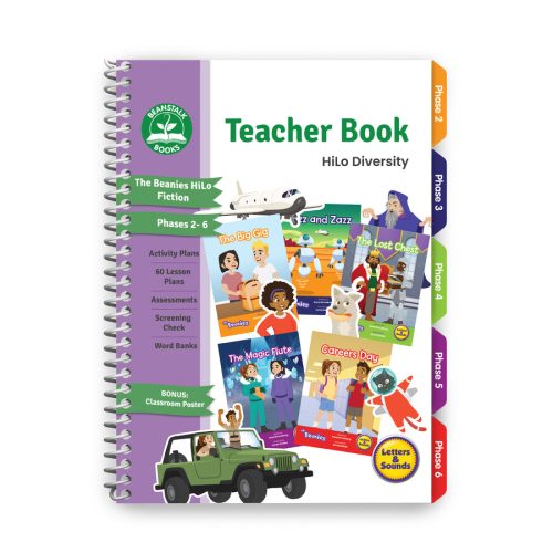 Beanies Teacher Book Ph 2-6 Hi-Lo Diversity Decodable BB135