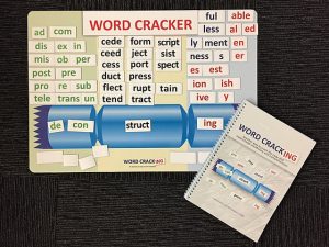 Word Cracker Kit includes Word Cracker Magnet Board, Magnets & Word Cracking Manual